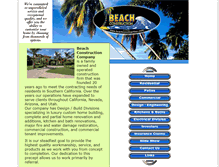 Tablet Screenshot of beachconstruction.com